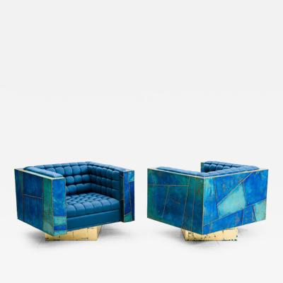 Stefan Rurak Stefan Rurak Patchwork Brass Club Chairs II USA 2023