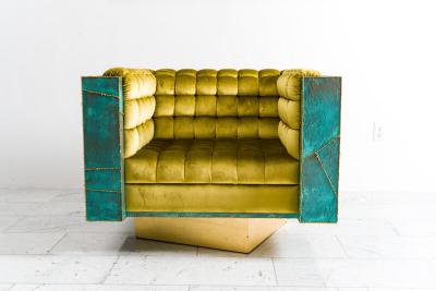 Stefan Rurak Stefan Rurak Patchwork Brass Club Chairs USA 2022