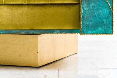 Stefan Rurak Stefan Rurak Patchwork Brass Club Chairs USA 2022