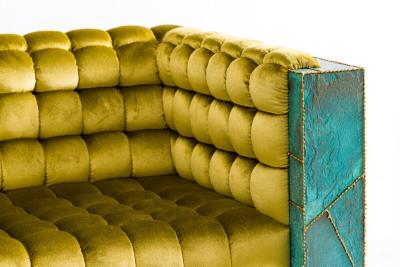 Stefan Rurak Stefan Rurak Patchwork Brass Club Chairs USA 2022