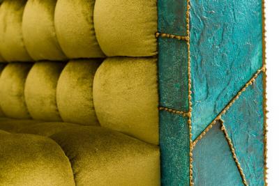 Stefan Rurak Stefan Rurak Patchwork Brass Club Chairs USA 2022