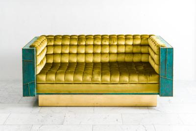 Stefan Rurak Stefan Rurak Patchwork Brass Settee USA 2022
