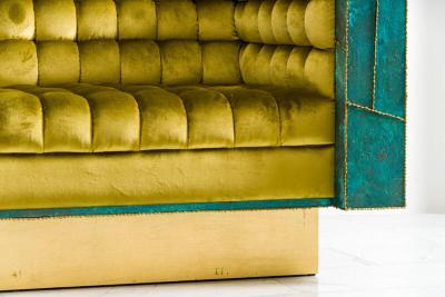 Stefan Rurak Stefan Rurak Patchwork Brass Settee USA 2022