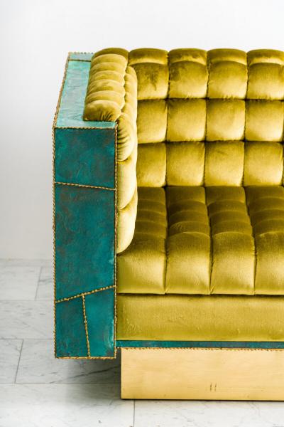 Stefan Rurak Stefan Rurak Patchwork Brass Settee USA 2022