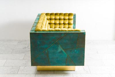 Stefan Rurak Stefan Rurak Patchwork Brass Settee USA 2022