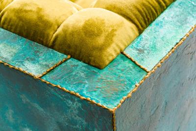 Stefan Rurak Stefan Rurak Patchwork Brass Settee USA 2022