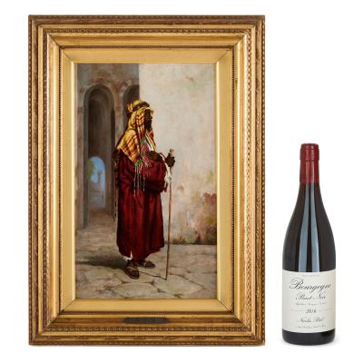 Stefano Ussi The Algerian an Orientalist Oil Painting by Stefano Ussi
