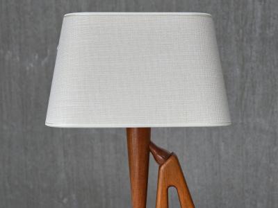 Steneby Hemsl jdsf rening Sculptural Steneby Hemsl jdsf rening Table Lamp in Teak Swedish Modern 1950s