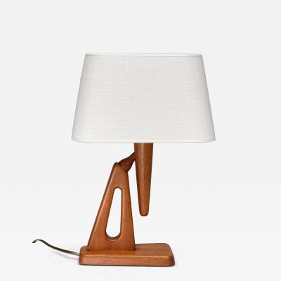 Steneby Hemsl jdsf rening Sculptural Steneby Hemsl jdsf rening Table Lamp in Teak Swedish Modern 1950s