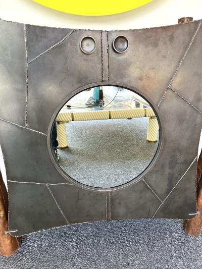 Stephane Ducatteau Brutalist Cabinet Steel and Copper by St phane Ducatteau France 2000
