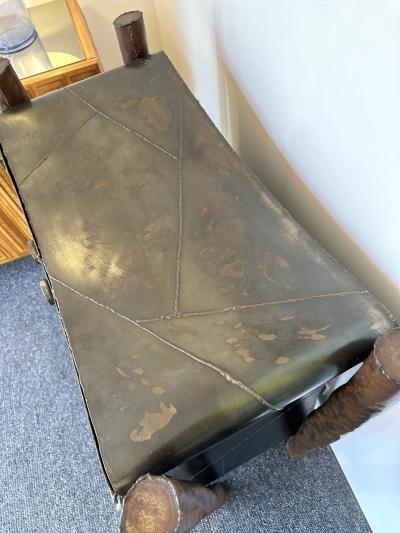 Stephane Ducatteau Brutalist Cabinet Steel and Copper by St phane Ducatteau France 2000