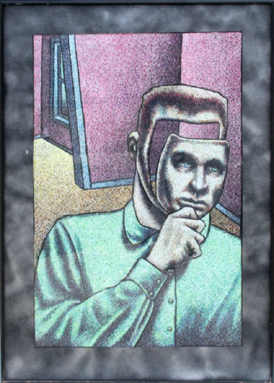 Stephen Hall Man in Mask