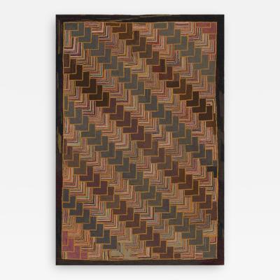 Stephen T Anderson Large Antique Hooked Rug