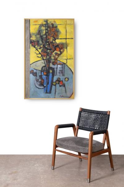 Stephen Thomas Rascoe Abstract Still Life Oil on Board by Stephen Thomas Rascoe