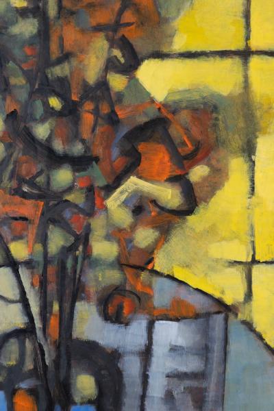 Stephen Thomas Rascoe Abstract Still Life Oil on Board by Stephen Thomas Rascoe