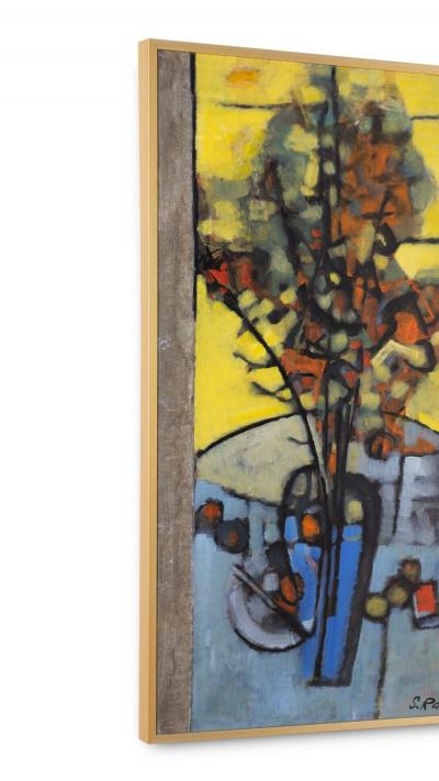 Stephen Thomas Rascoe Abstract Still Life Oil on Board by Stephen Thomas Rascoe