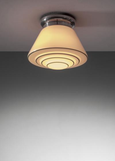 Stepped glass ceiling lamp