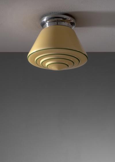 Stepped glass ceiling lamp