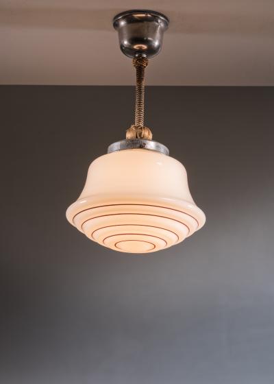 Stepped glass pendant