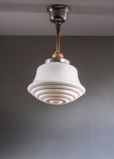 Stepped glass pendant