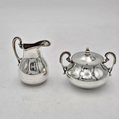 Sterling Cream and Sugar Mexico circa 1930