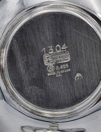 Sterling Cream and Sugar Mexico circa 1930