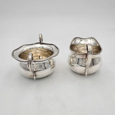 Sterling Cream and Sugar U S A circa 1920