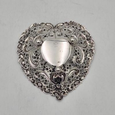 Sterling Heart Shaped Dish U S A circa 1930
