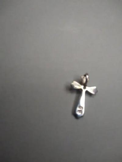 Sterling Silver Cross Pendant with CZ Setting
