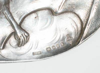 Sterling Silver Flying Bat Vide Poche Trinket Tray