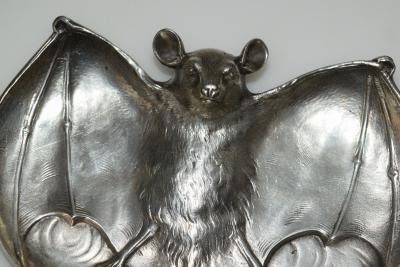 Sterling Silver Flying Bat Vide Poche Trinket Tray