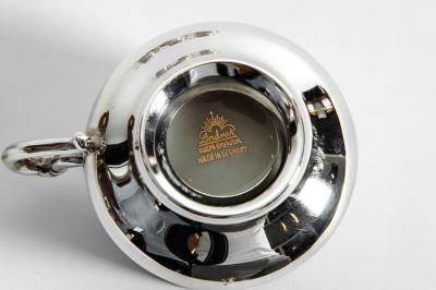 Sterling Silver German Porcelain Expresso Set of 12 Pieces