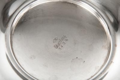 Sterling Silver Mid Century Footed Center Piece with Two Candlesticks