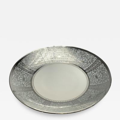 Sterling Silver Mid Century Rosenthal Porcelain Serving Bowl