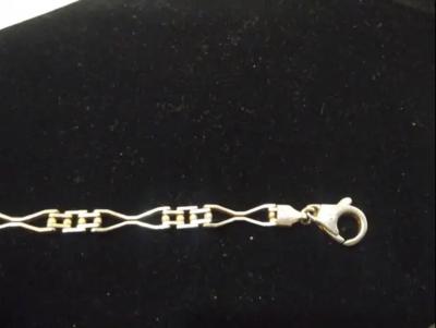 Sterling Silver Pierced Filligree 7 Link Bracelet