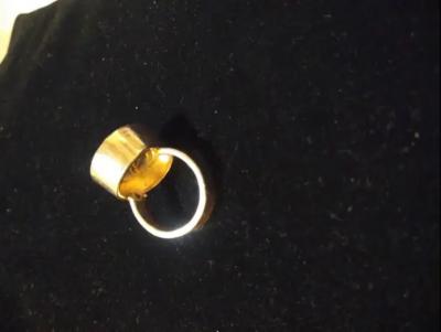 Sterling Silver Rutilated Quartz Size 8 Ring