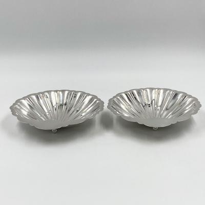 Sterling Silver Shell Dishes A Pair