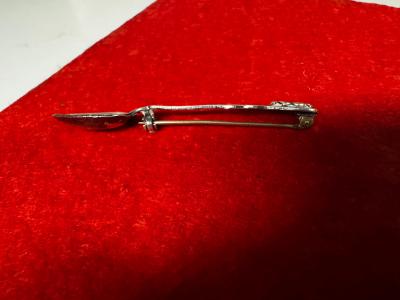 Sterling Silver Spoon Pin Brooch Stamped USN 5 12g each