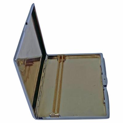 Sterling Silver and Gold Cigarette or Card Case London 1960 Padgett and Braham