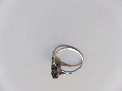 Sterling Silver and Onyx Ring size 8