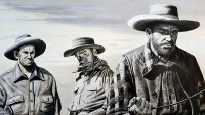 Stevan Dohanos Water Hunters Cowboys in the Old West