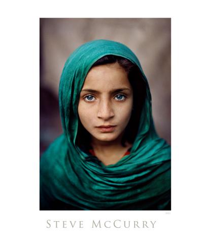 Steve McCurry Afghan Girl In Green Shawl