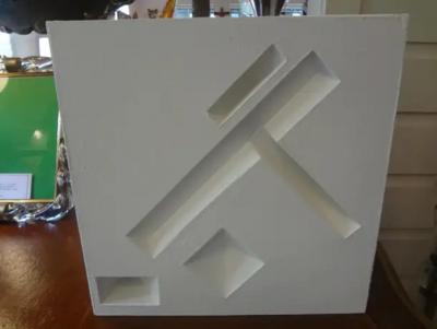 Steve Upham Mid Century Modern Abstract Cube Sculpture Signed Steve Upham