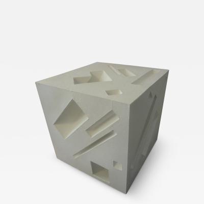 Steve Upham Mid Century Modern Abstract Cube Sculpture Signed Steve Upham