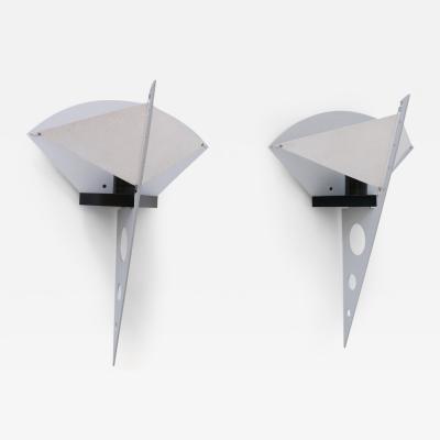 Steven Lombardi Set of Two Filicudara Sconces by Steve Lombarti f r Artemide Italy 1980s