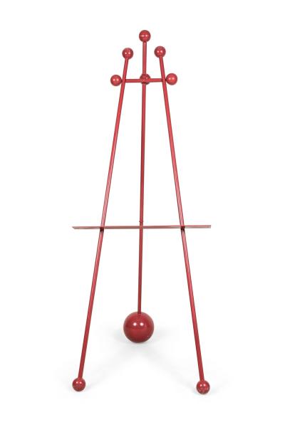 Steven Sebring American Contemporary Enameled Iron Red Easel