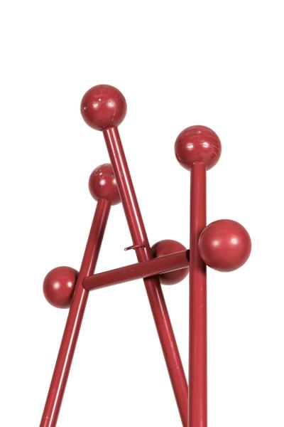 Steven Sebring American Contemporary Enameled Iron Red Easel
