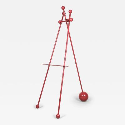 Steven Sebring American Contemporary Enameled Iron Red Easel