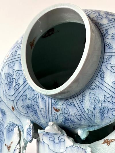 Steven Young Lee Contemporary Ceramic Sculpture Deconstructed Vase by Steven Young Lee