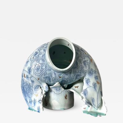 Steven Young Lee Contemporary Ceramic Sculpture Deconstructed Vase by Steven Young Lee